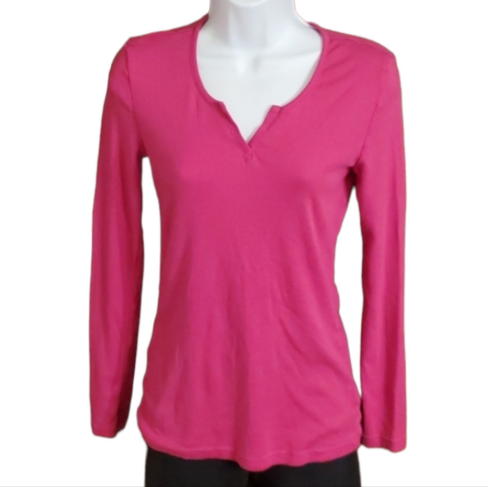 GapBody Hot Pink Long Sleeve Top